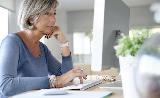 Introverted employee working at their desk